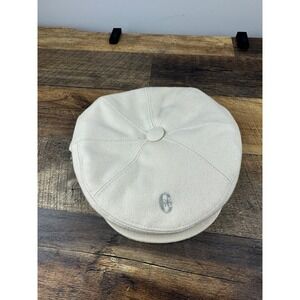Vintage Conte of Florence Wool Blend Newsboy Driving Cap Size 57 - Made in Italy